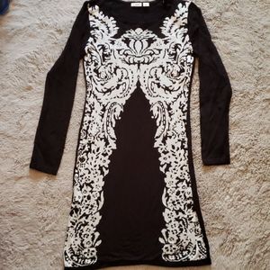 Long sleeve knit dress